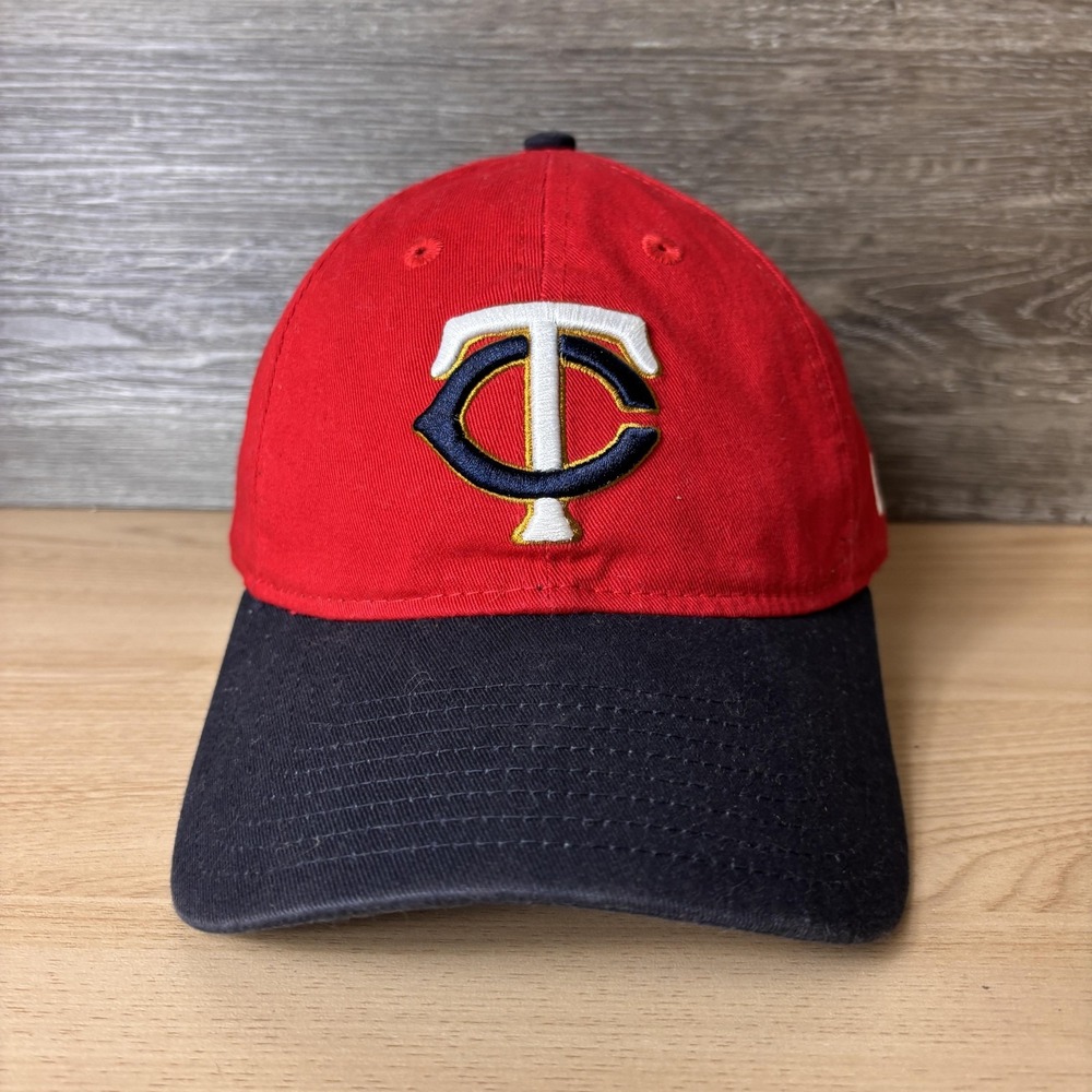 Minnesota Twins Hat Cap Fitted Mens Medium Red Blue MLB Baseball 49FORTY New Era